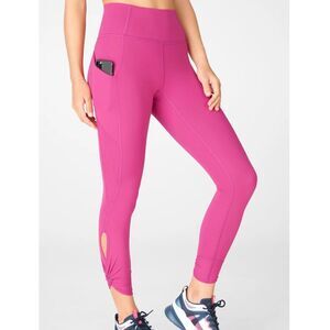Fabletics Oasis PureLuxe High-Waisted Twist 7/8 Legging Very Berry size XL